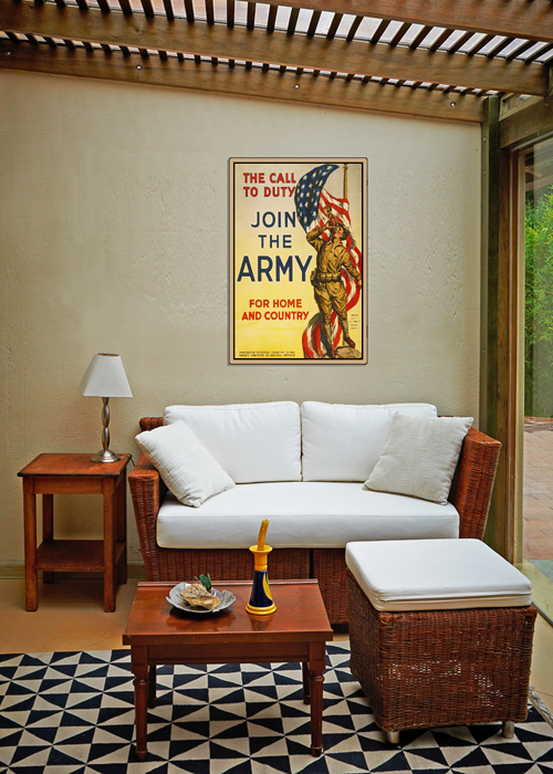 WWI Poster Art Decor Join the US Army Call Of Duty Steel Metal Vintage Image Wall Decor Art DISPLAY 2